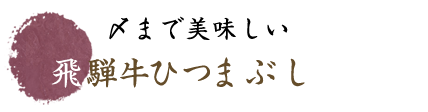 飛騨牛ひつまぶし